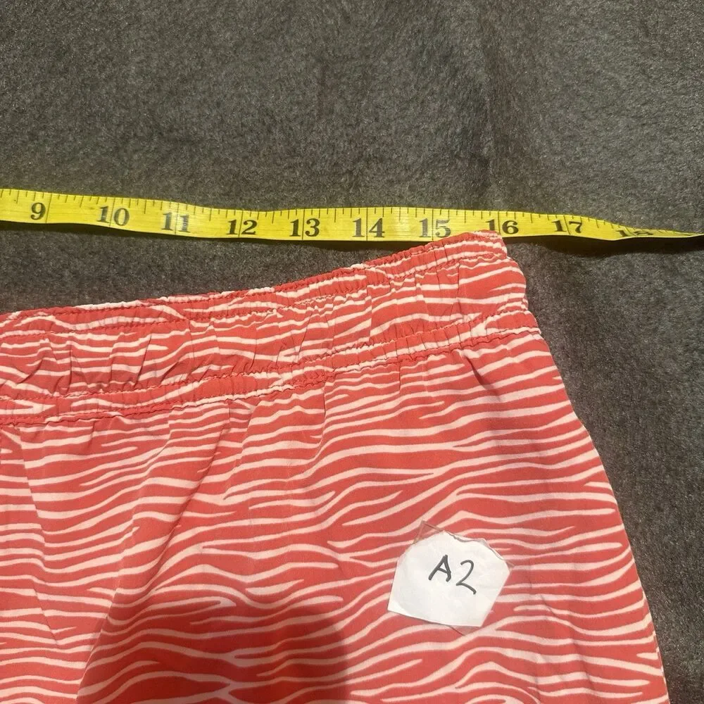 Kirkland Signature Mens Swim Trunks Shorts L Large Orange Red Swimwear Summer